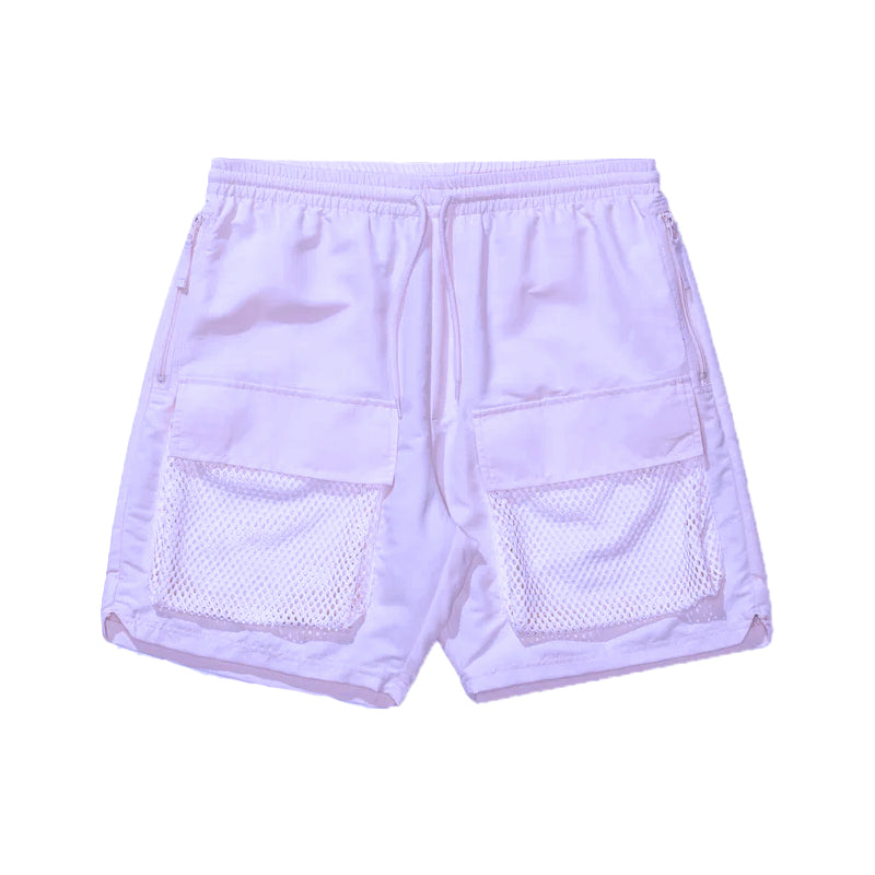 Mesh Pocket Nylon Short-Lavender